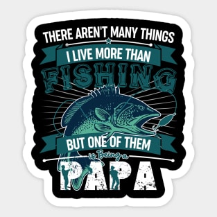 Papa Fishing Sticker